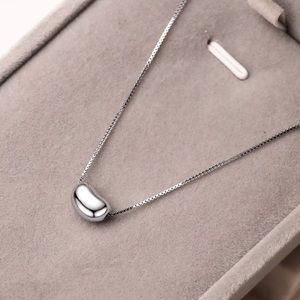 Silver Bean Tiff style Necklace Pendant